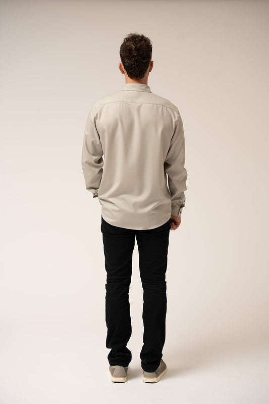 MERINO SHIRT WITH MAGNETS